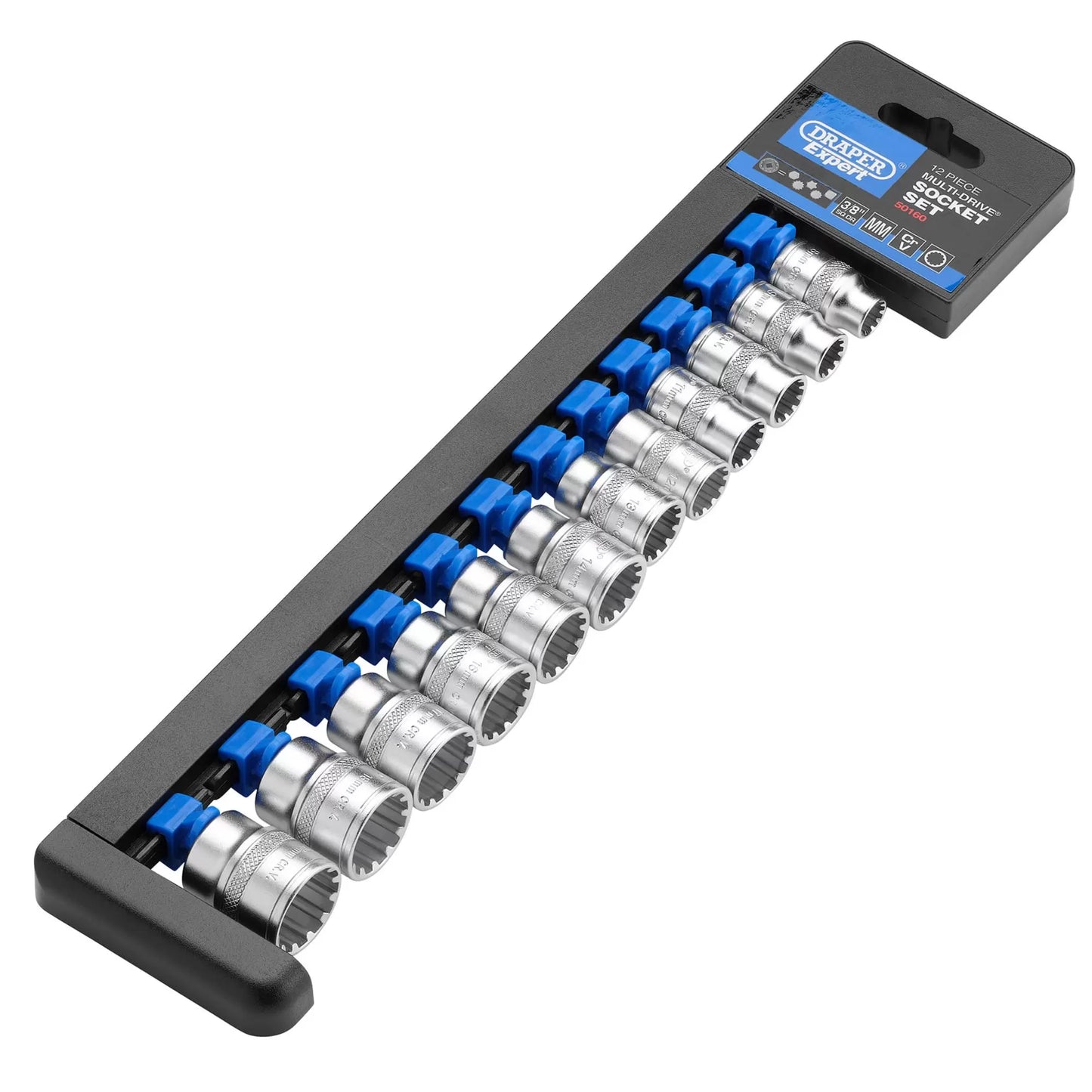 Draper Tools - 50160 - Draper Expert Multi-Drive® Socket Set, 3/8" Sq. Dr. (12 Piece)