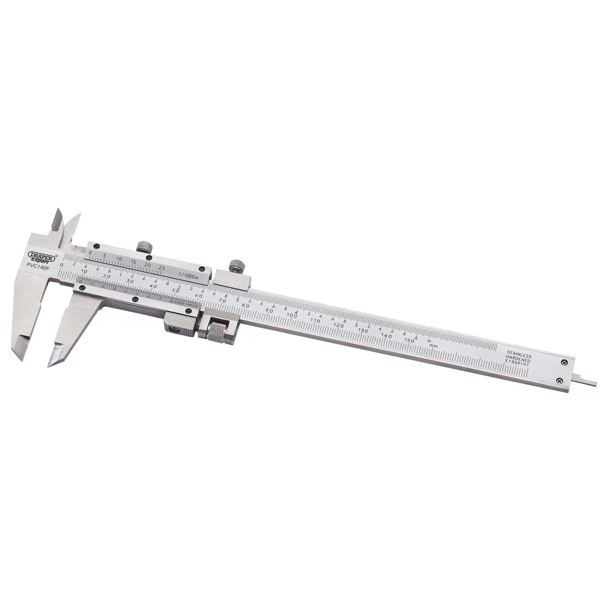 Draper Tools - 50605 - Draper Expert Vernier Caliper with Fine Adjustment, 0 - 140mm/6"
