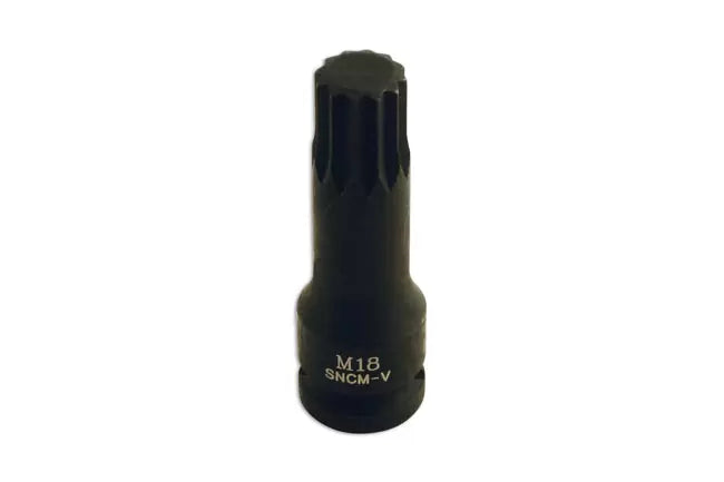 Laser - 5063 - Spline Socket Bit 1/2"D M18
