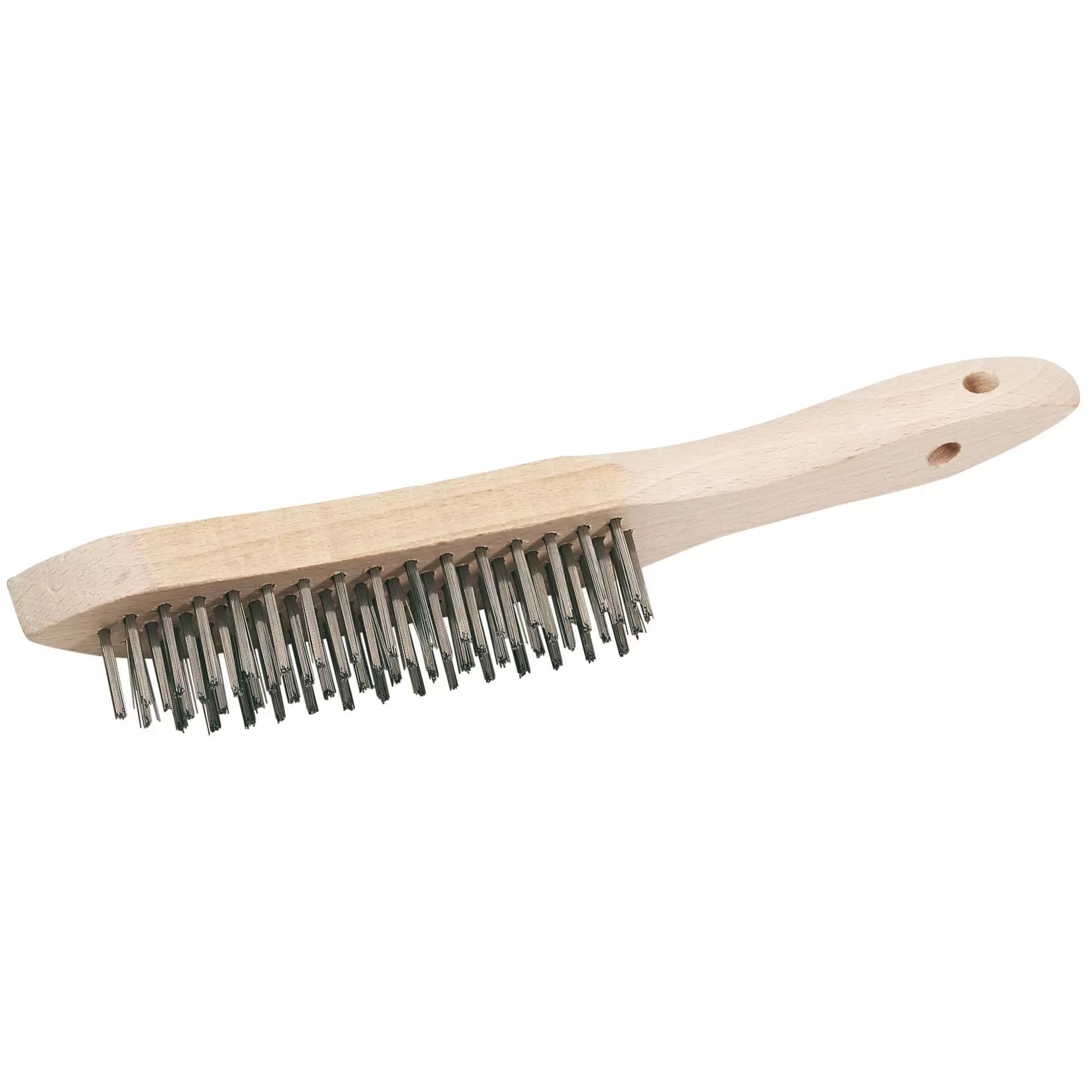 Draper Tools - 50931 - Stainless Steel 4 Row Wire Scratch Brush, 310mm