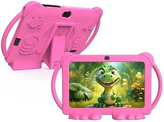 Kids Tablet 7", Android 12, 4GB RAM + 32GB, Dual Camera, Shockproof