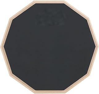 Practice Drum Pad, Silent Double-Sided 8 Inch, Portable Black