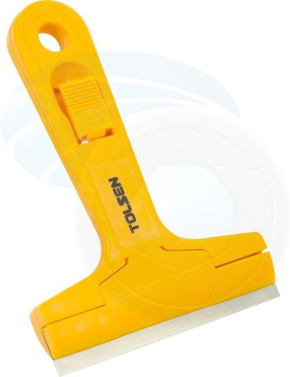 Tolsen 100mm Glass &amp; Tile Scraper – with 3 Replaceable Blades – HGS0110