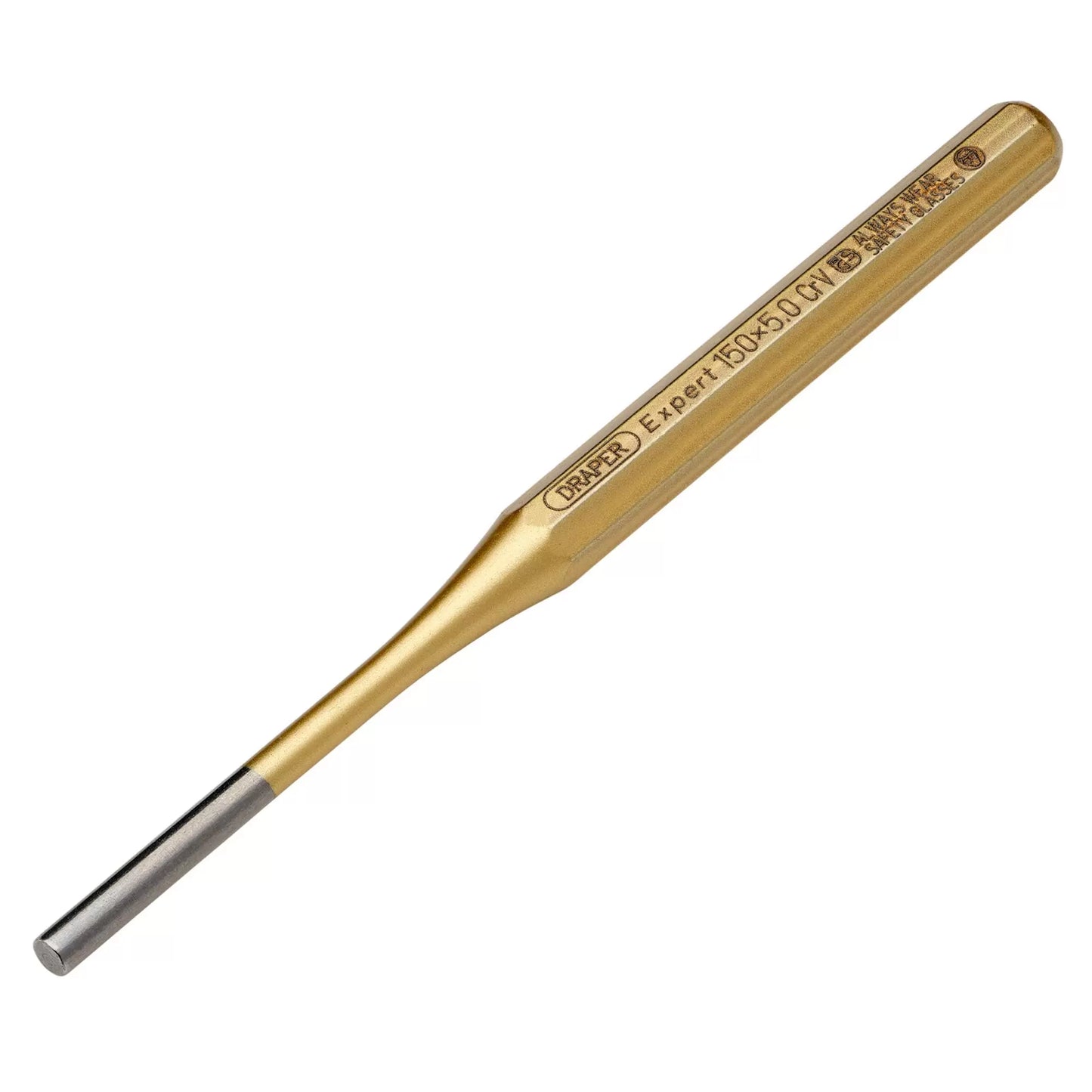 Draper Tools - 51695 - Draper Expert Octagonal Parallel Pin Punch, 5 x 150mm