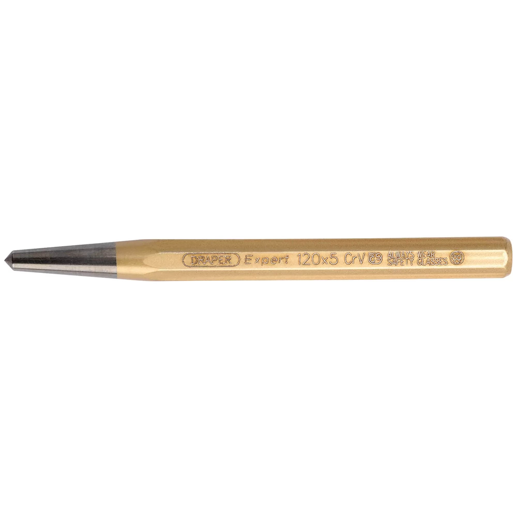 Draper Tools - 51760 - Draper Expert Octagonal Centre Punch, 5 x 120mm