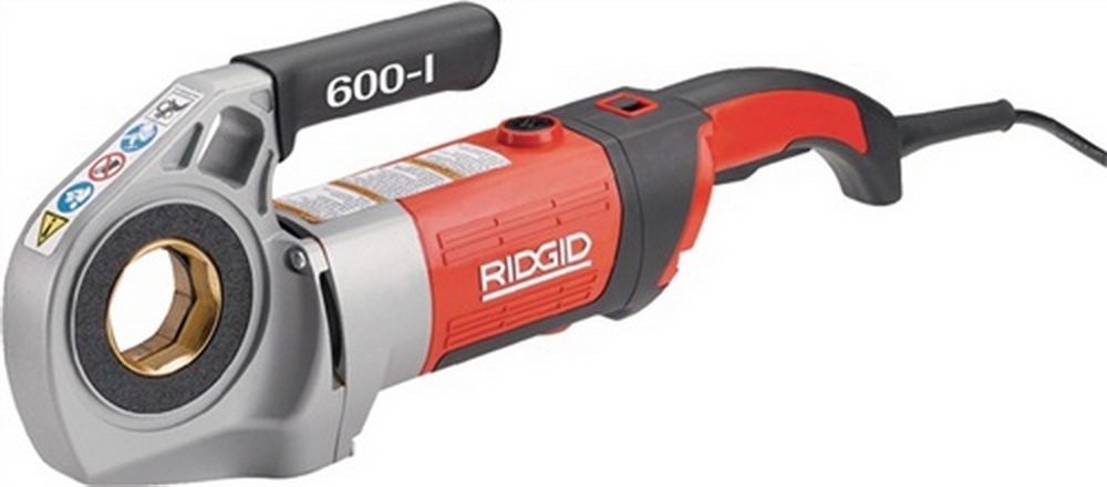 RIDGID 44878 Model 600-I Power Drive with 11R Die Heads (1/2–1 1/4 inch BSPT), Case & Support Arm