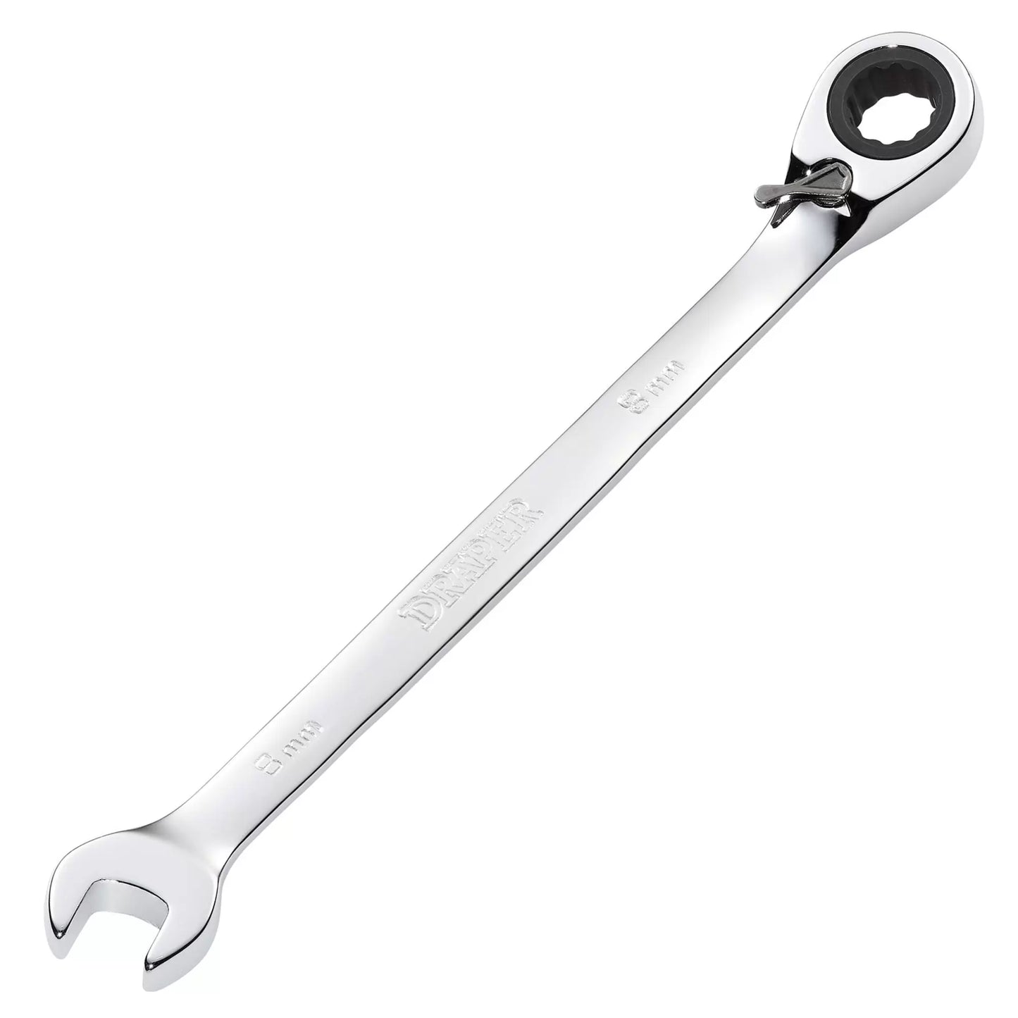 Draper Tools - 51967 - Draper HI-TORQ® Metric Reversible Ratcheting Combination Spanner, 8mm
