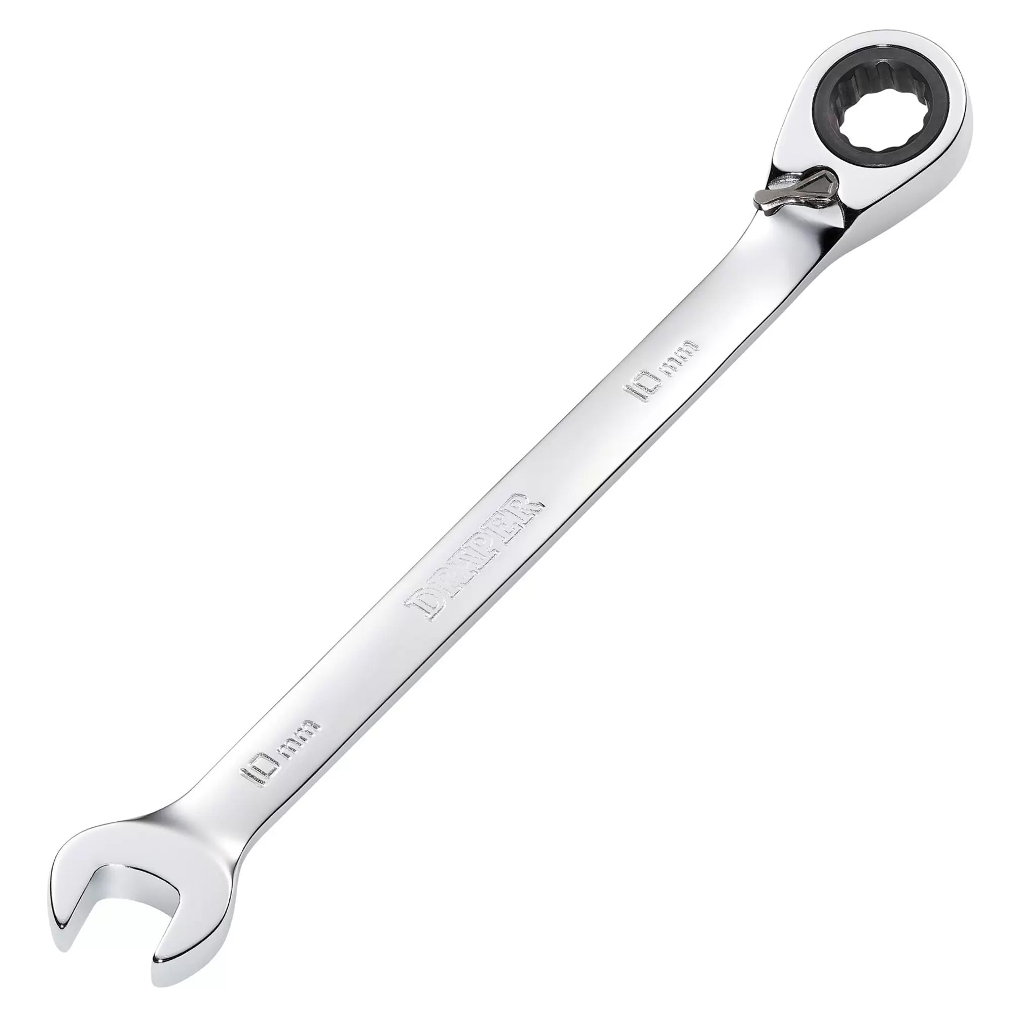 Draper Tools - 51973 - Draper HI-TORQ® Metric Reversible Ratcheting Combination Spanner, 10mm