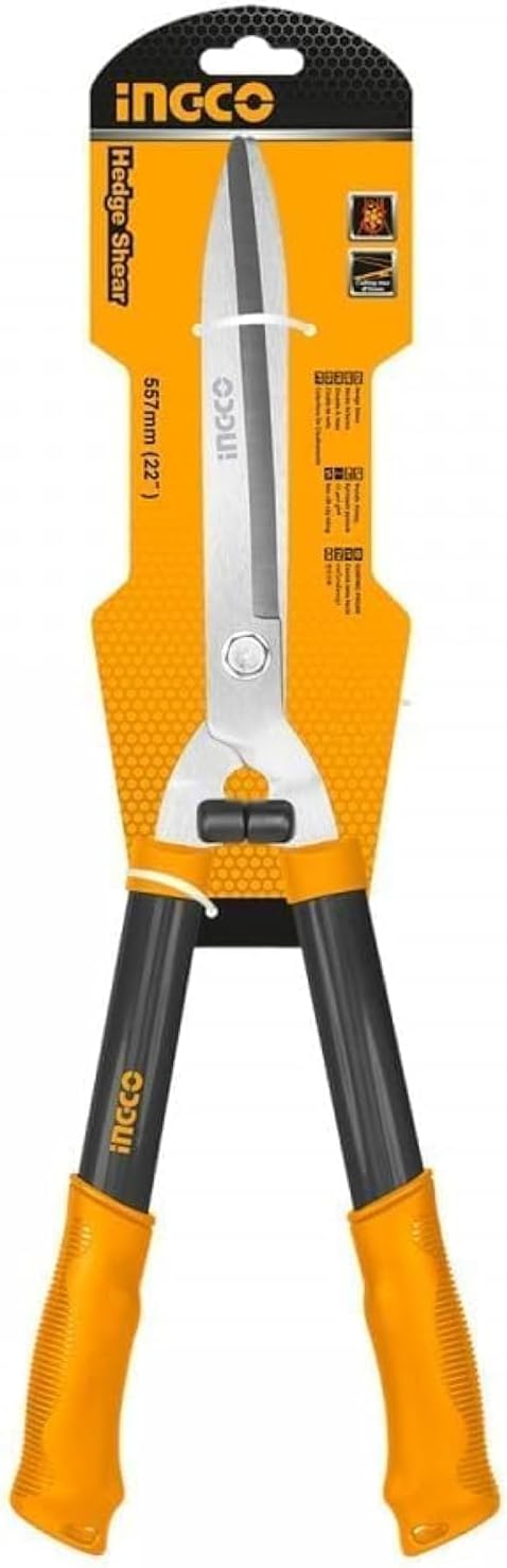 &nbsp;INGCO 22-Inch Hedge Shears – Professional Garden Scissors, Teflon-Coated Blades – HHS62011