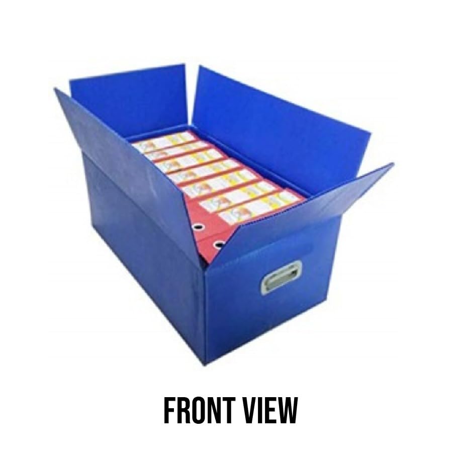 3-Ply PP Corrugated Plastic Packaging Box – Secure Shipping, Moving & Goods Transportation (63 × 32 × 36 cm)