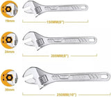 INGCO 3-Piece Chrome Adjustable Wrench (Spanner) Set – HADWK031