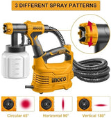 INGCO 550W High-Power Electric Paint Spray Gun with 800ml Cup – (Model)