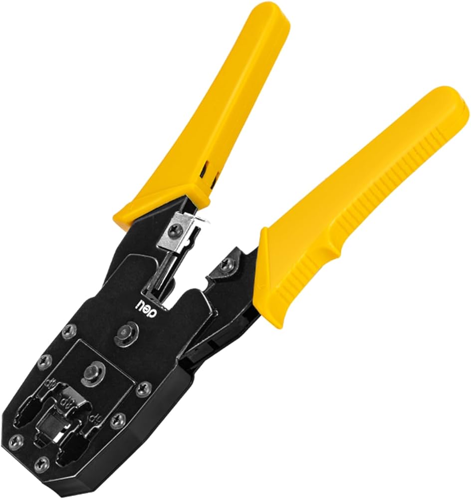 Deli Ethernet Crimper, 4P/6P/8P, Used for Network Cable Termination
