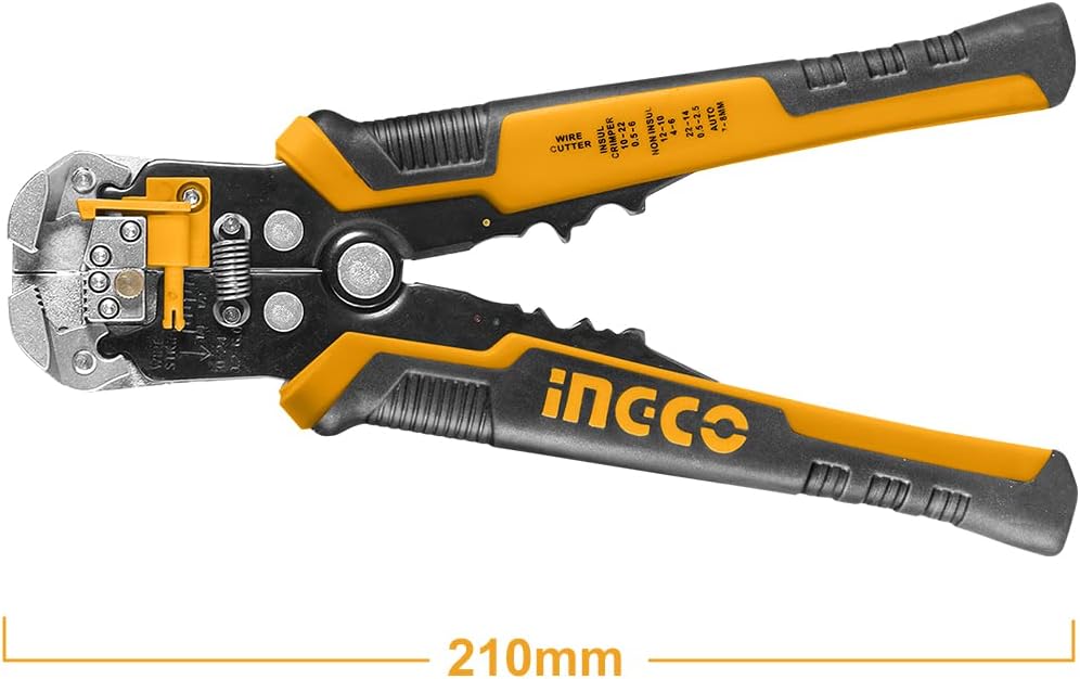 INGCO Intelligent Voltage Sensing Wire Stripper & Cutter – Non-Contact Voltage Detector – HWSP102429