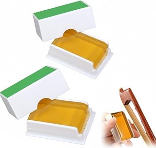 2 Pack Natural Violin Rosin, Low Dust Formula