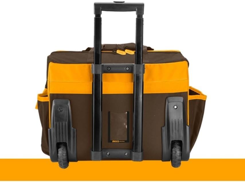 INGCO 20" Heavy-Duty Rolling Tool Bag – 30L Capacity, 19 Pockets, 2 Wheels – HRRTB2015