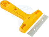 Tolsen 100mm Glass &amp; Tile Scraper – with 3 Replaceable Blades – HGS0110