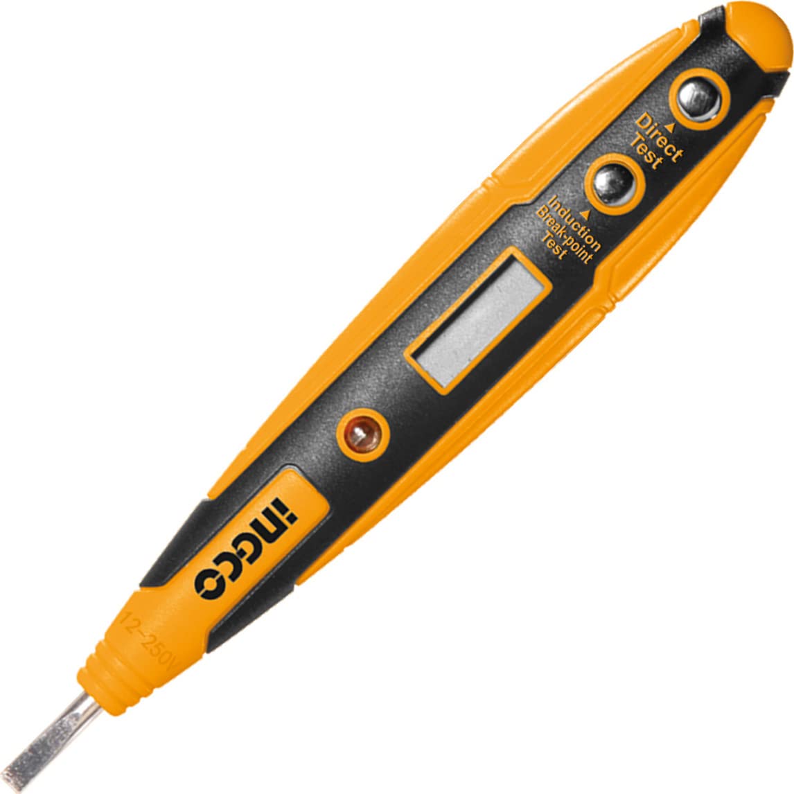 INGCO Digital Display Voltage Tester Pen / Test Screwdriver – HSDT2201 (Yellow & Black)
