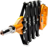 INGCO Folding Hand Riveter / Pop Rivet Gun – 4 Nosepiece Set, 200mm – HFOR321