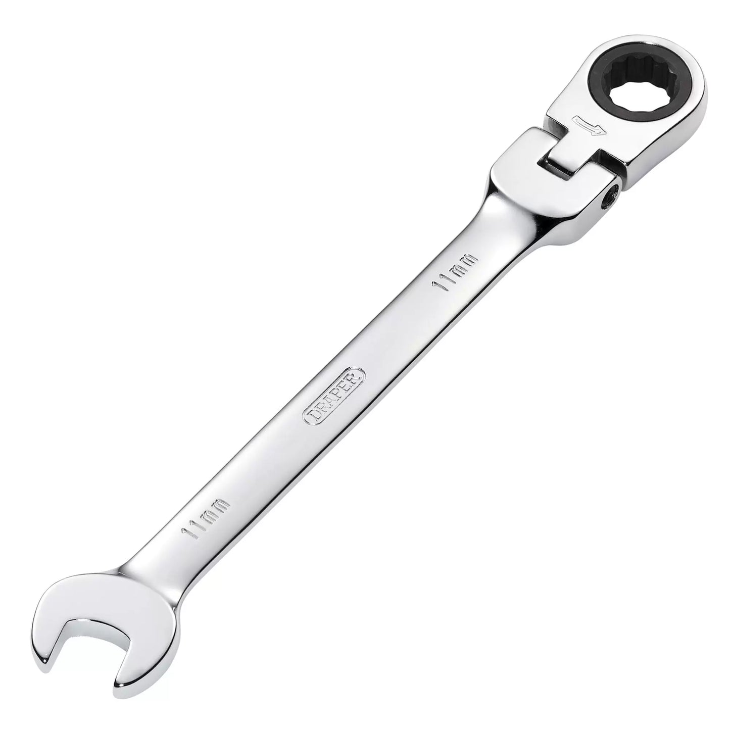 Draper Tools - 52012 - Draper HI-TORQ® Metric Flexible Head Ratcheting Combination Spanner, 11mm