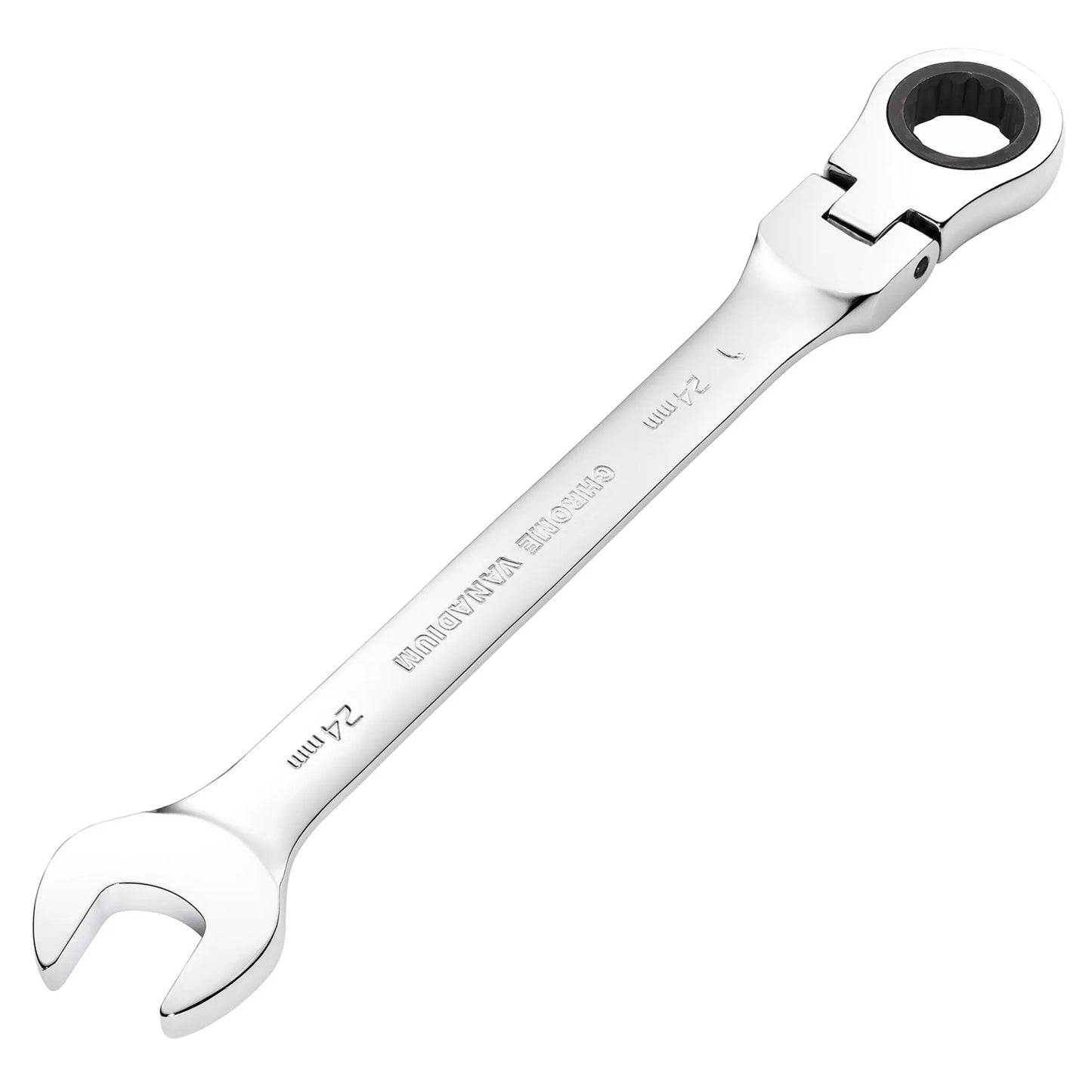Draper Tools - 52025 - Draper HI-TORQ® Metric Flexible Head Ratcheting Combination Spanner, 24mm
