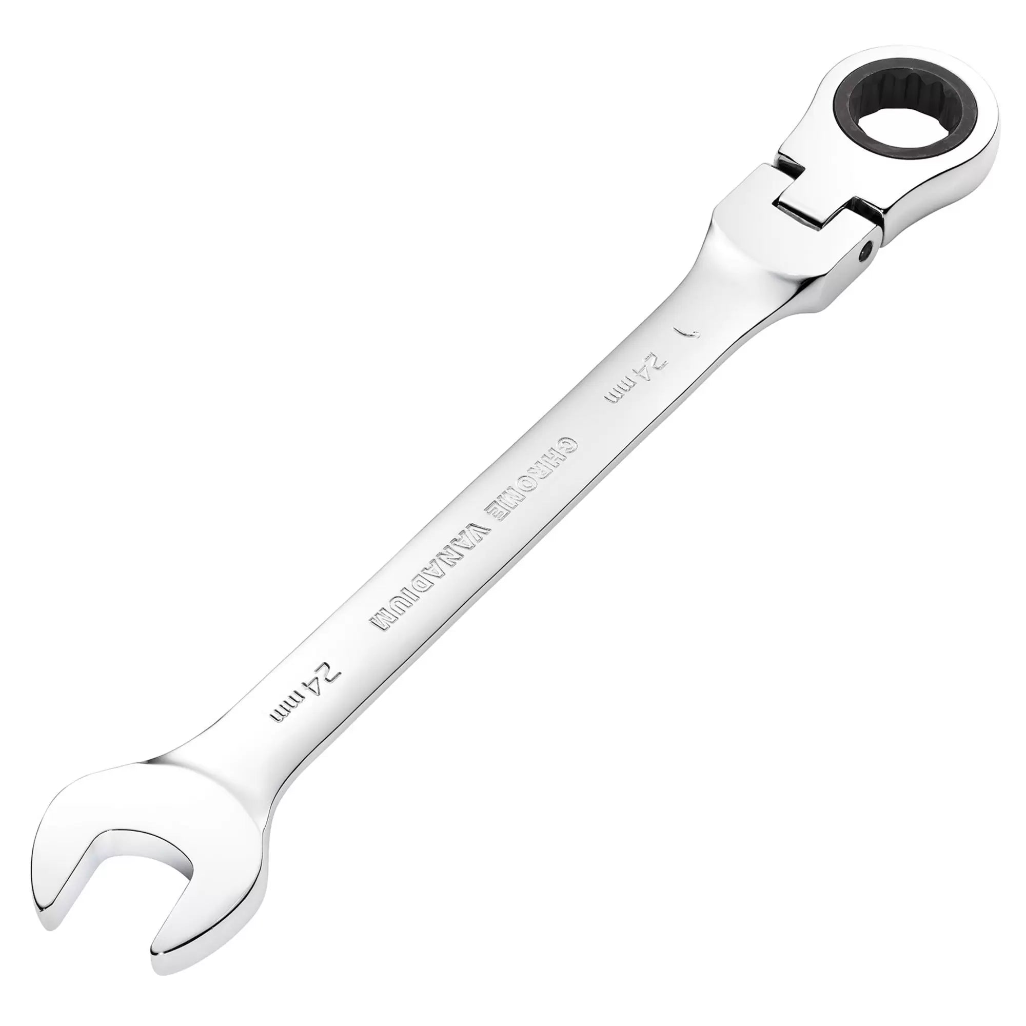 Draper Tools - 52025 - Draper HI-TORQ® Metric Flexible Head Ratcheting Combination Spanner, 24mm