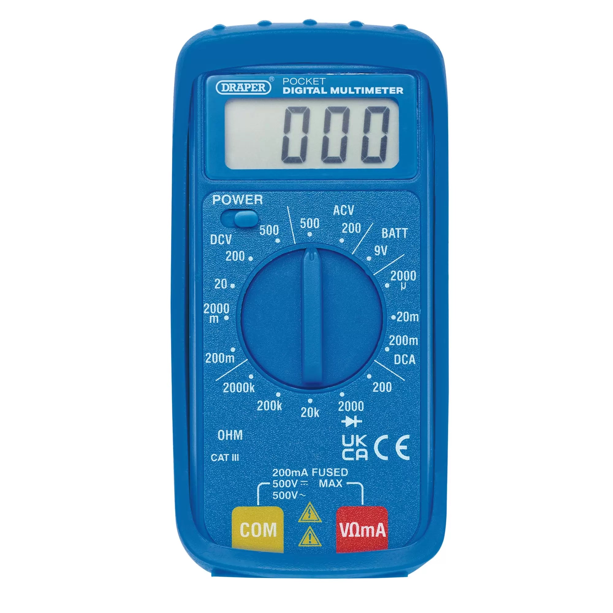 Draper Tools - 52320 - Pocket Digital Multimeter, 500V, AC/DC