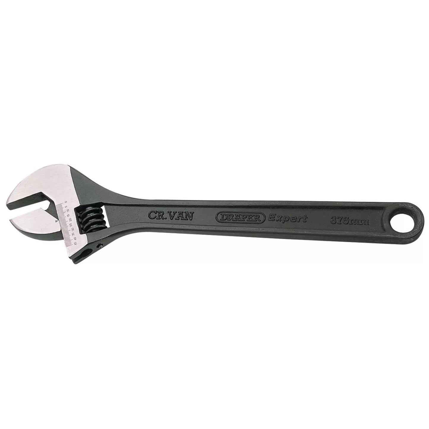 Draper Tools - 52683 - Draper Expert Crescent-Type Adjustable Wrench with Phosphate Finish, 375mm, 45mm