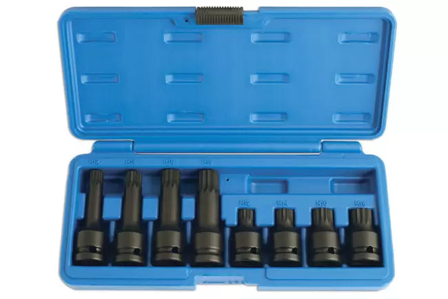 Laser - 5273 - Impact Tamperproof Spline Socket Bit Set 1/2"D 8pc