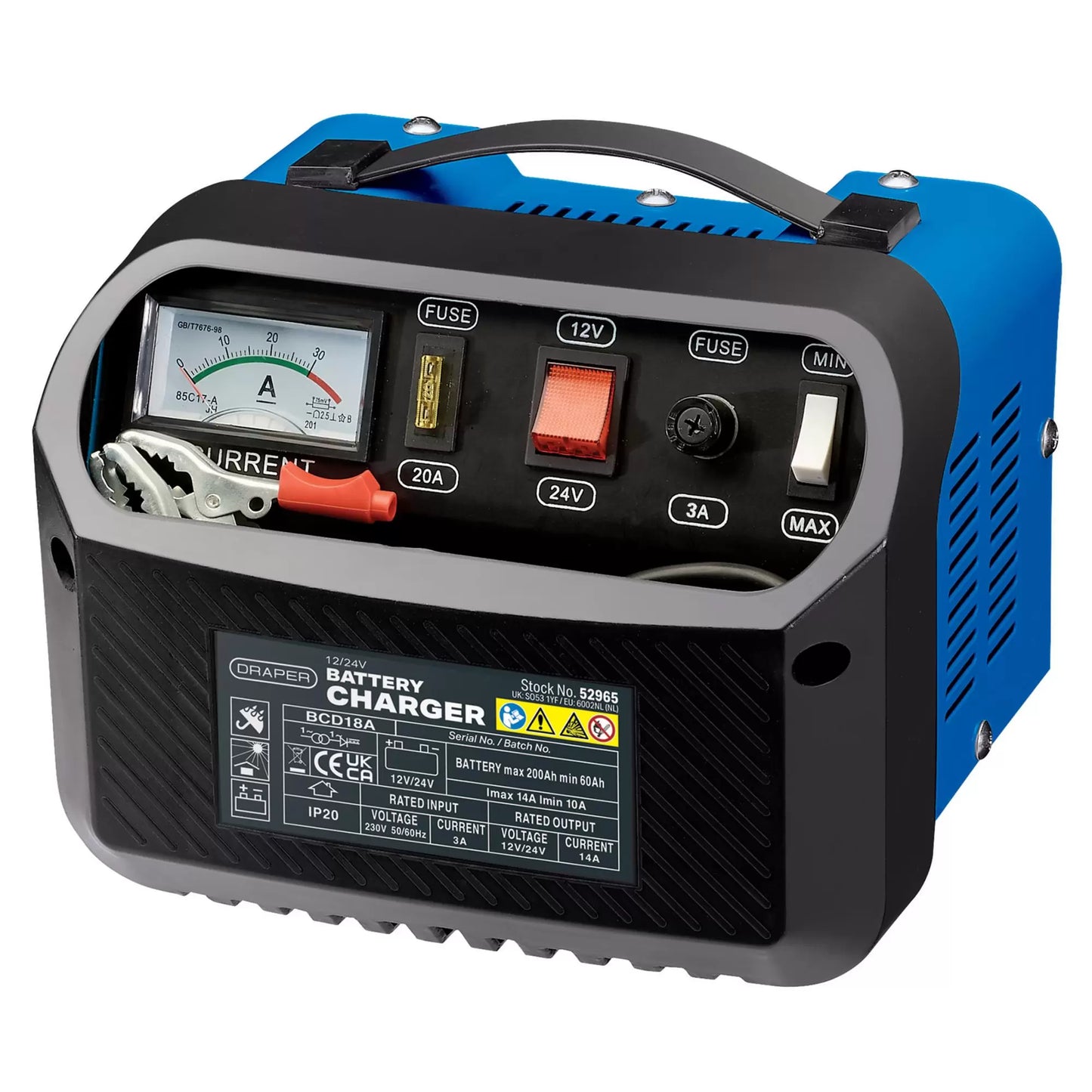 Draper Tools 12/24V Battery Charger 10-14A