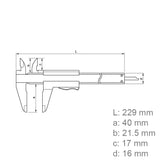Mitutoyo 532-119 Vernier Caliper Fine Adjustment 0–130mm (0–5″)