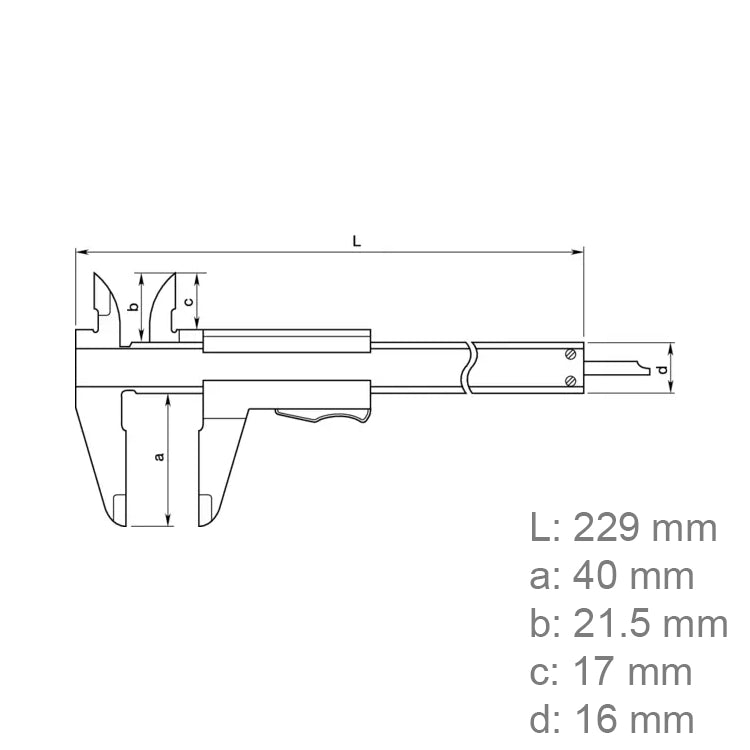 Mitutoyo 532-119 Vernier Caliper Fine Adjustment 0–130mm (0–5″)