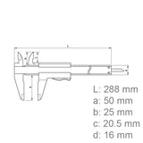 Mitutoyo 532-102 Vernier Caliper Fine Adjustment 0–180mm