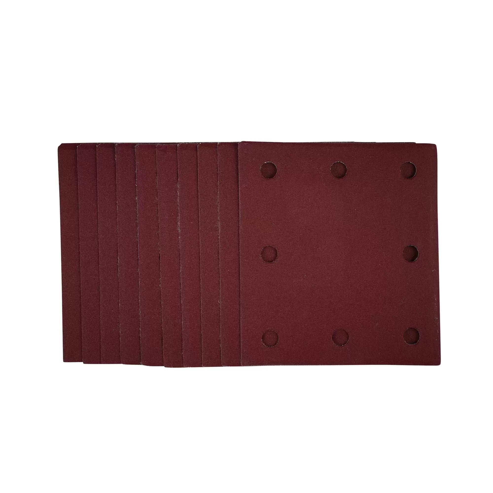 Draper Tools - 53118 - 1/4 Sanding Sheets with Hook and Loop, 115 x 105mm, 240 Grit (Pack of 10)