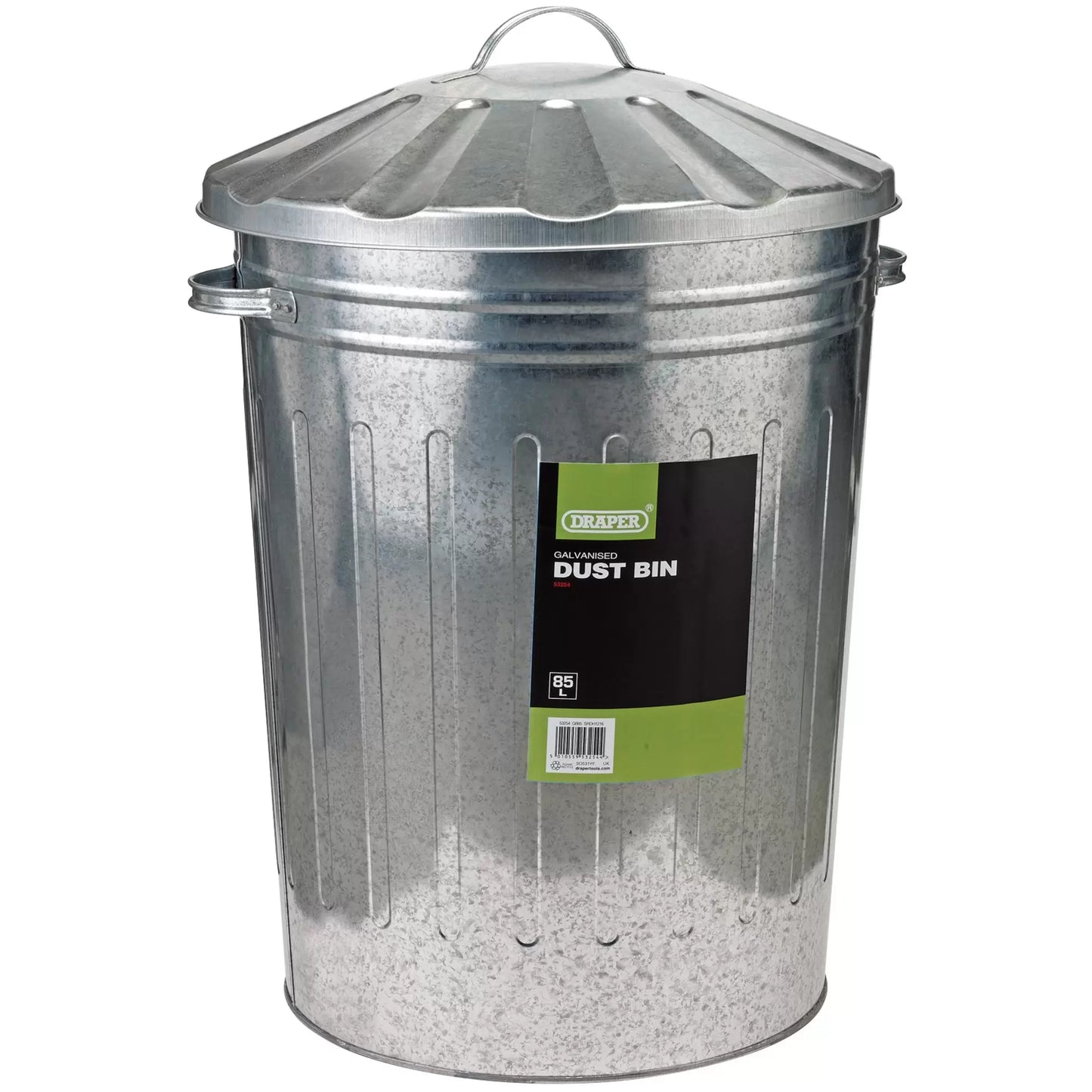 Draper Tools - 53254 - Galvanised Dust Bin, 85L