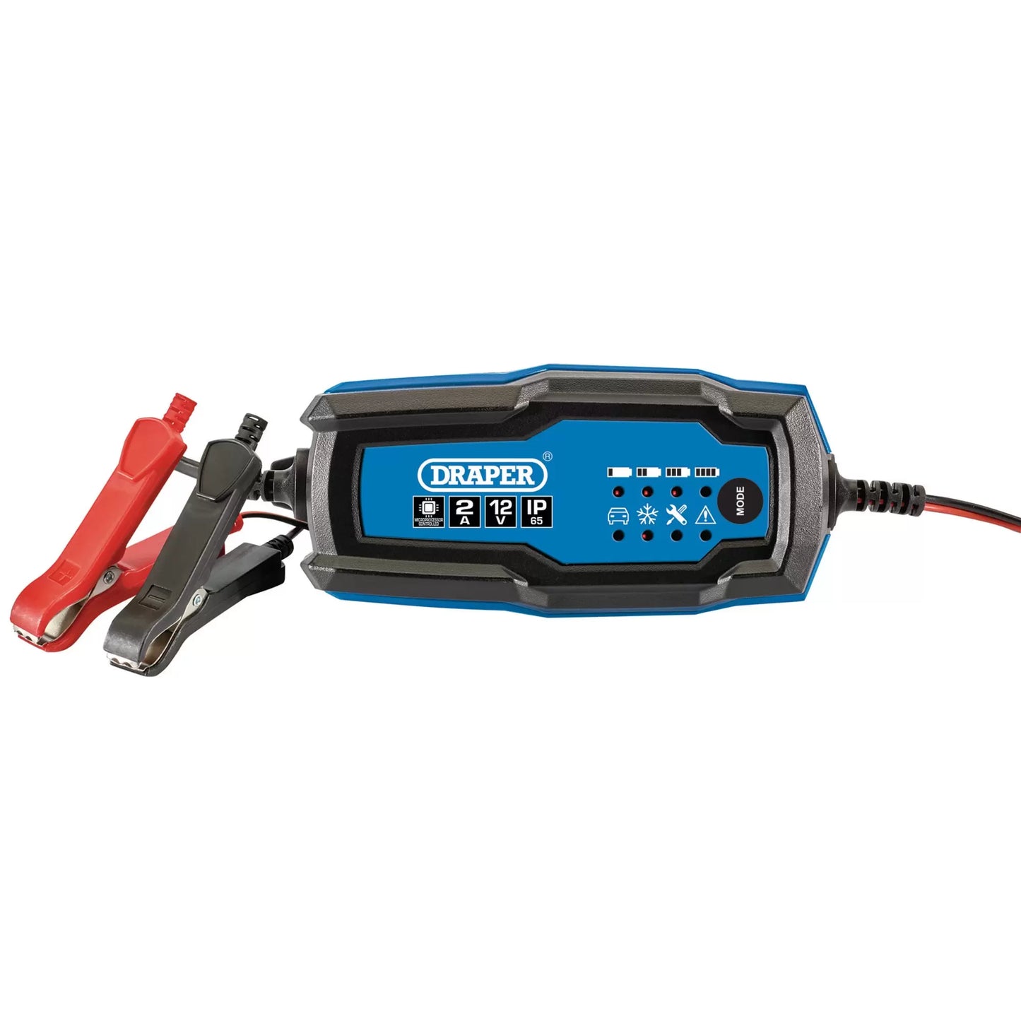 Draper Tools - 53488 - 6/12V Smart Charger and Battery Maintainer, 2A