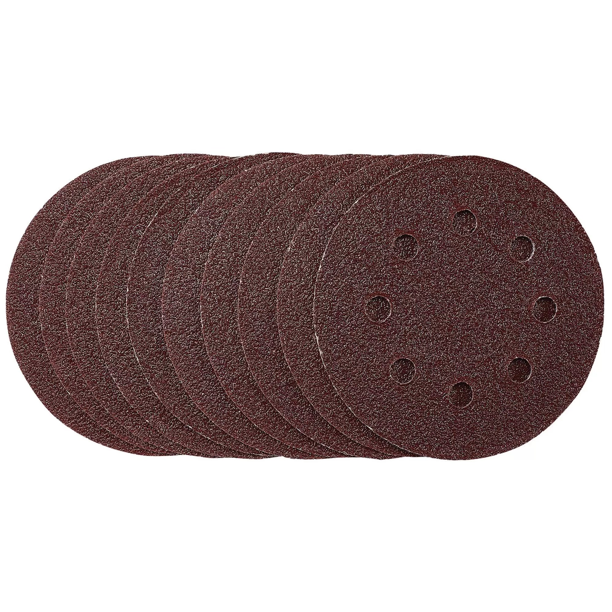 Draper Tools - 53498 - Sanding Discs, 115mm, 40 Grit, Hook & Loop (Pack of 10)