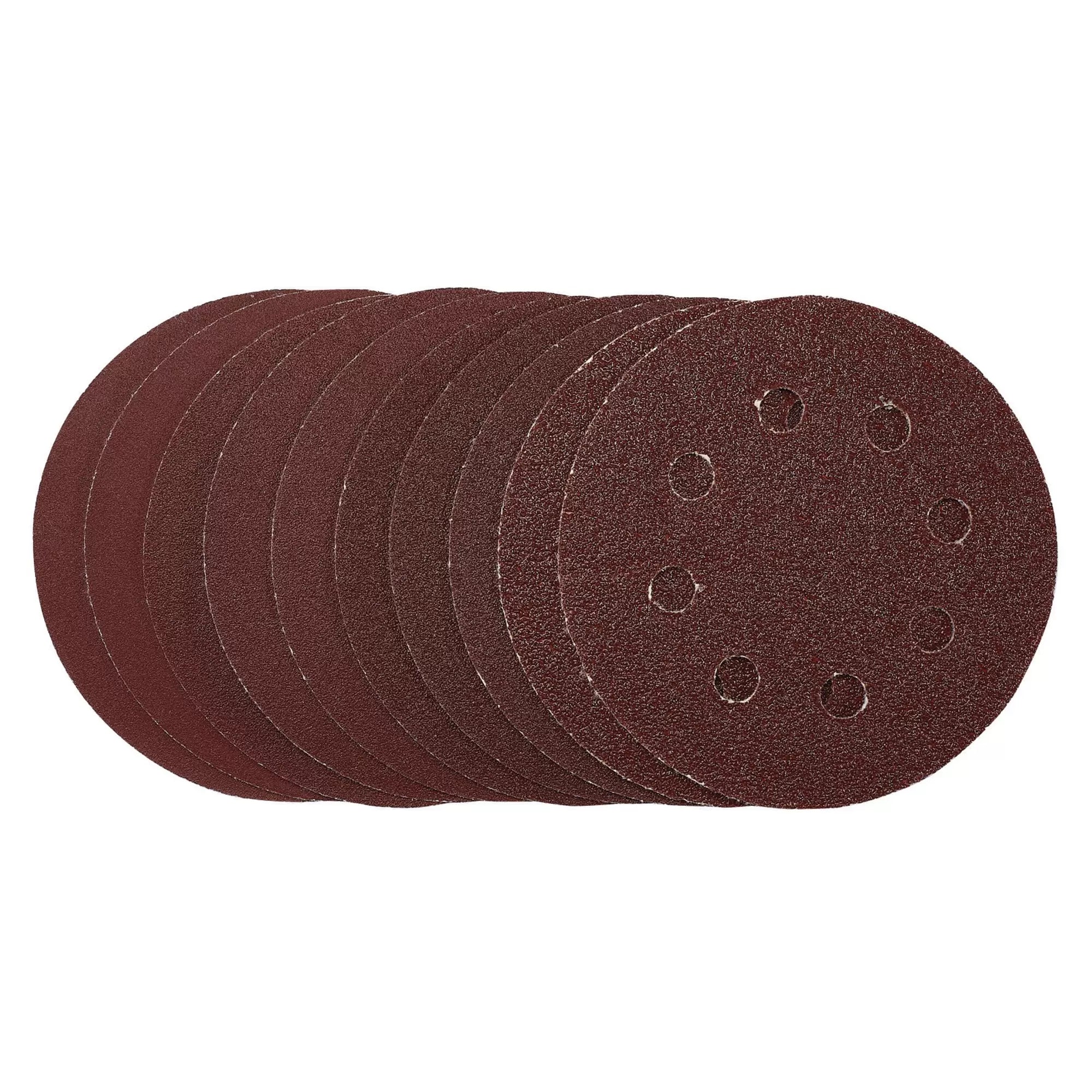 Draper Tools - 53510 - Sanding Discs, 115mm, Hook & Loop, Assorted Grit, (Pack of 10)