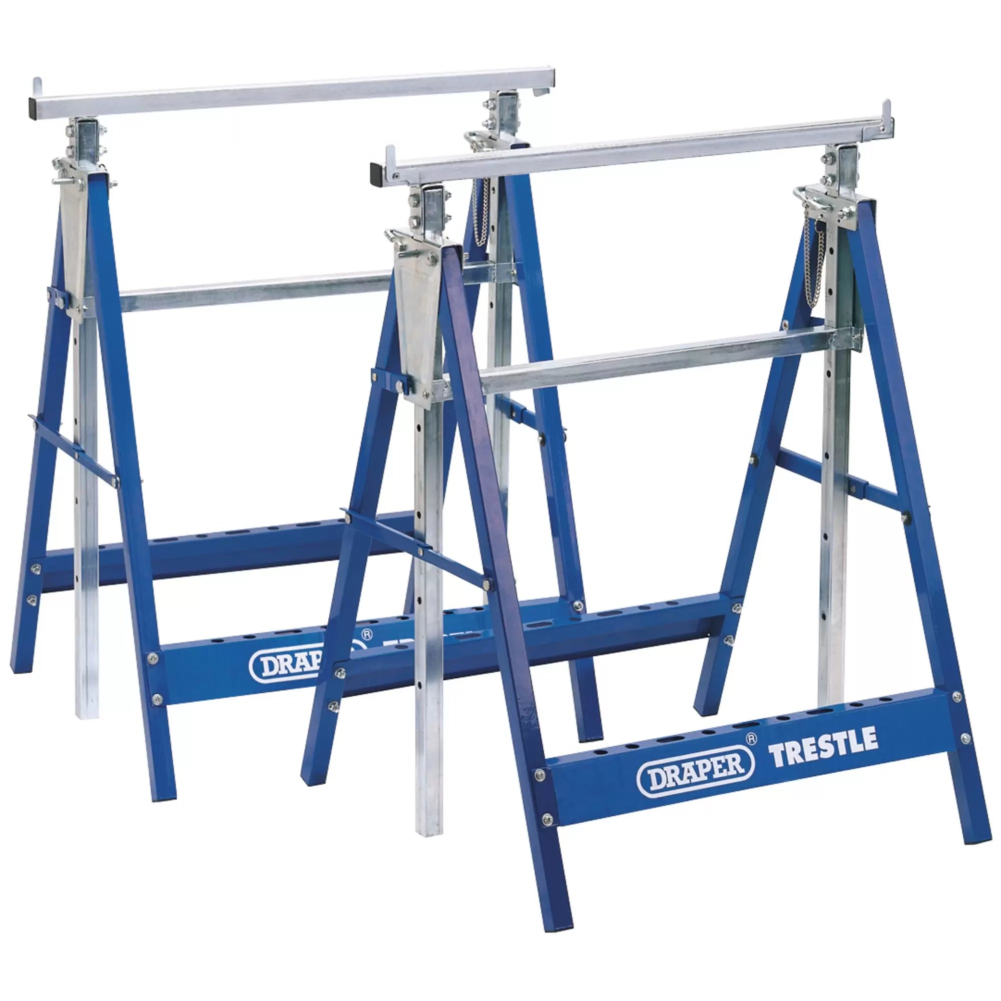 Draper Tools - 54053 - Pair of Telescopic Trestle/Saw Horse, 685 x 585mm