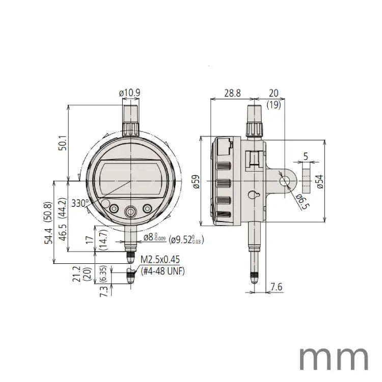 Mitutoyo 543-391B ABSOLUTE Digimatic Indicator ID-CX 0–12.7mm – 0.01/0.001mm Resolution