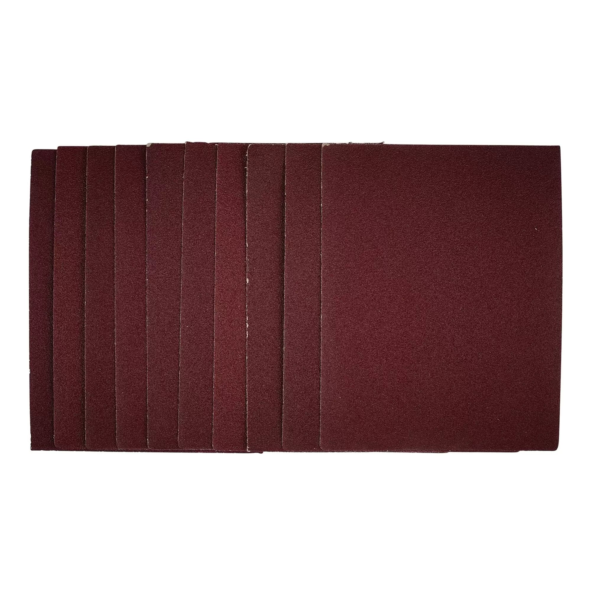 Draper Tools - 54717 - 1/4 Sanding Sheets, 115 x 150mm, 80 Grit (Pack of 10)