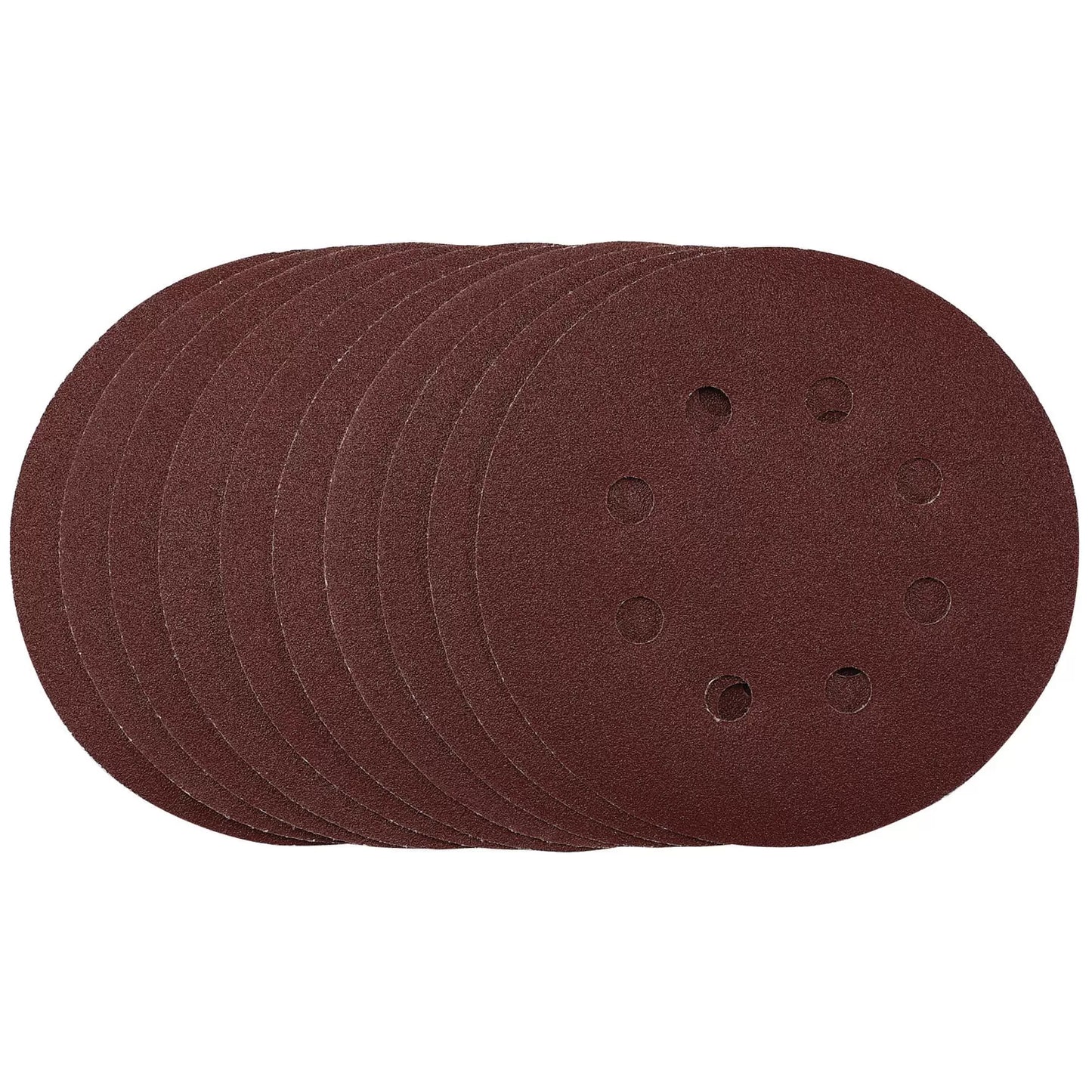 Draper Tools - 54756 - Punched Sanding Discs, 125mm, Hook & Loop, 120 Grit, (Pack of 10)
