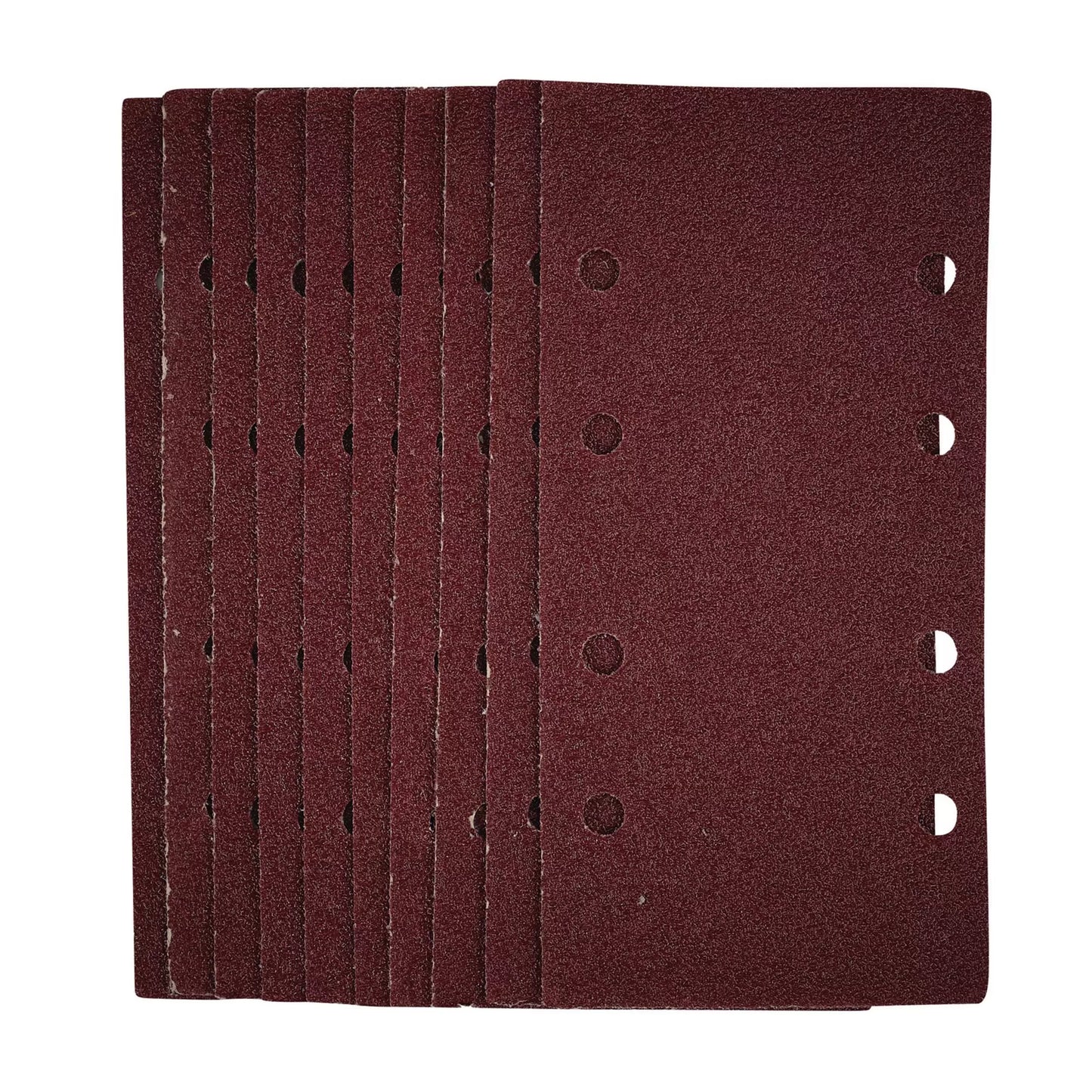 Draper Tools - 54831 - 1/3 Sanding Sheets with Hook and Loop, 93 x 190mm, 40 Grit (Pack of 10)