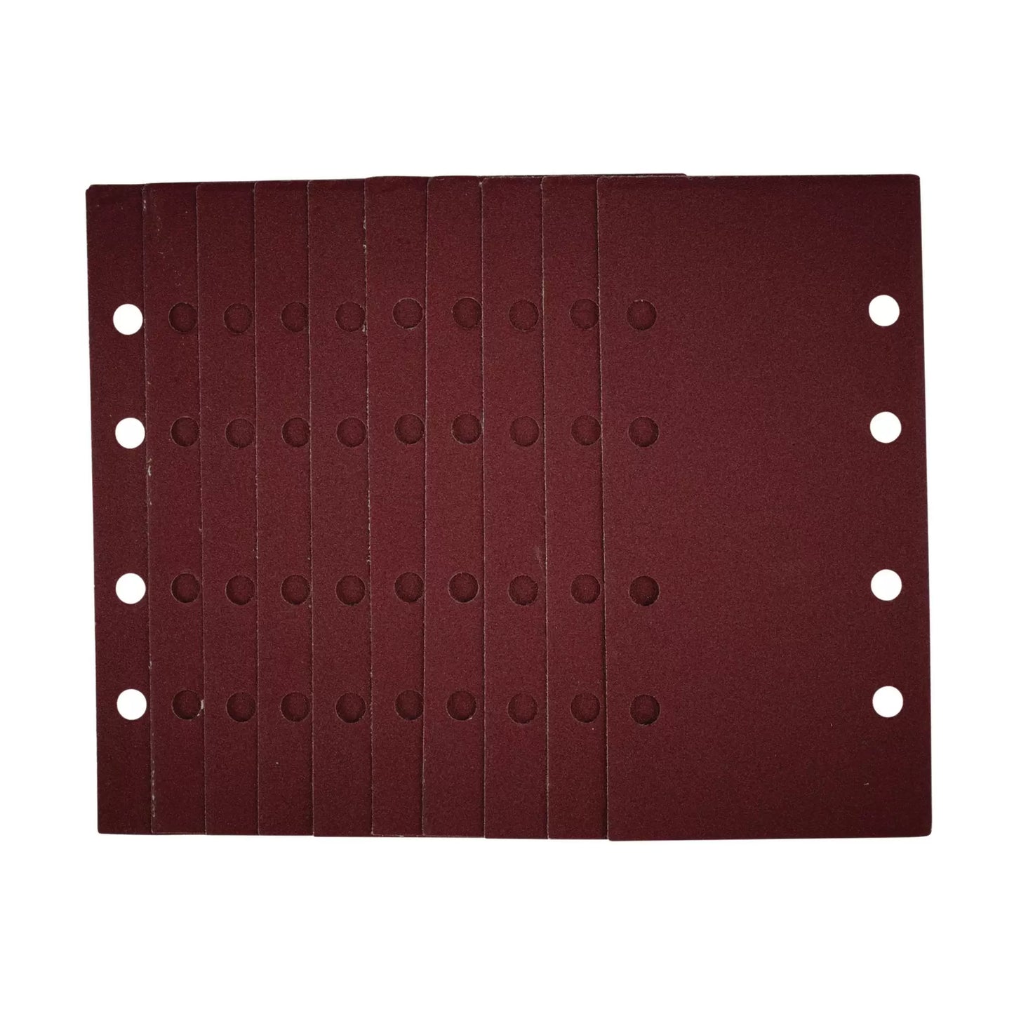 Draper Tools - 54869 - 1/3 Sanding Sheets with Hook and Loop, 93 x 190mm, 120 Grit (Pack of 10)