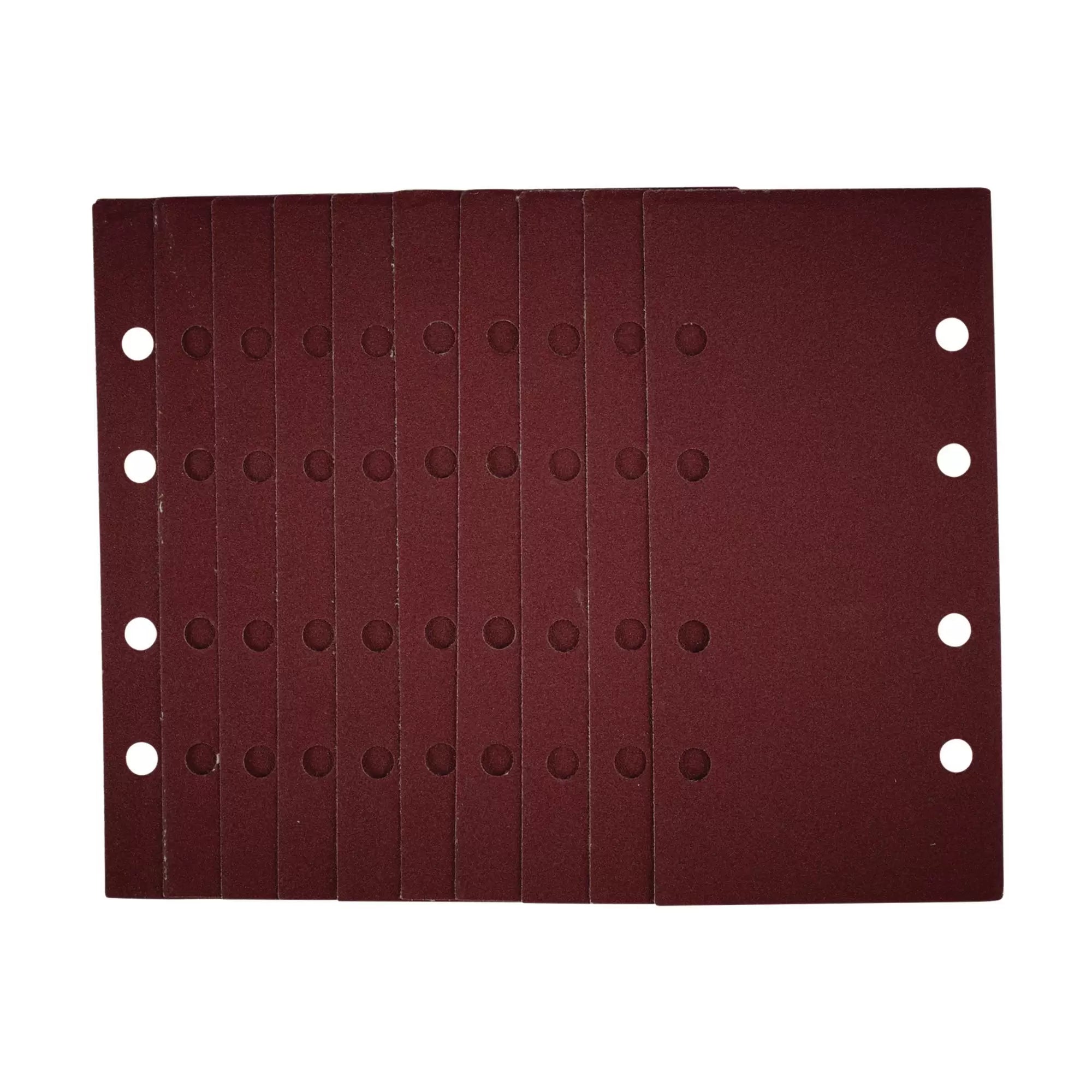 Draper Tools - 54869 - 1/3 Sanding Sheets with Hook and Loop, 93 x 190mm, 120 Grit (Pack of 10)
