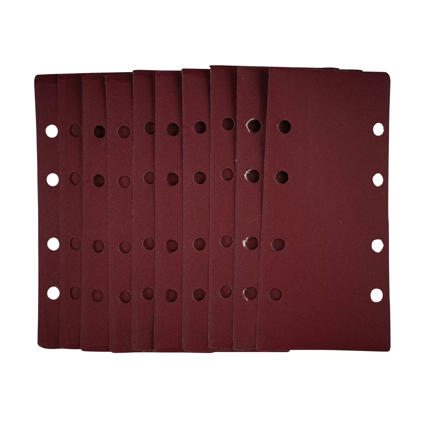 Draper Tools - 54873 - 1/3 Sanding Sheets with Hook and Loop, 93 x 190mm, 240 Grit (Pack of 10)