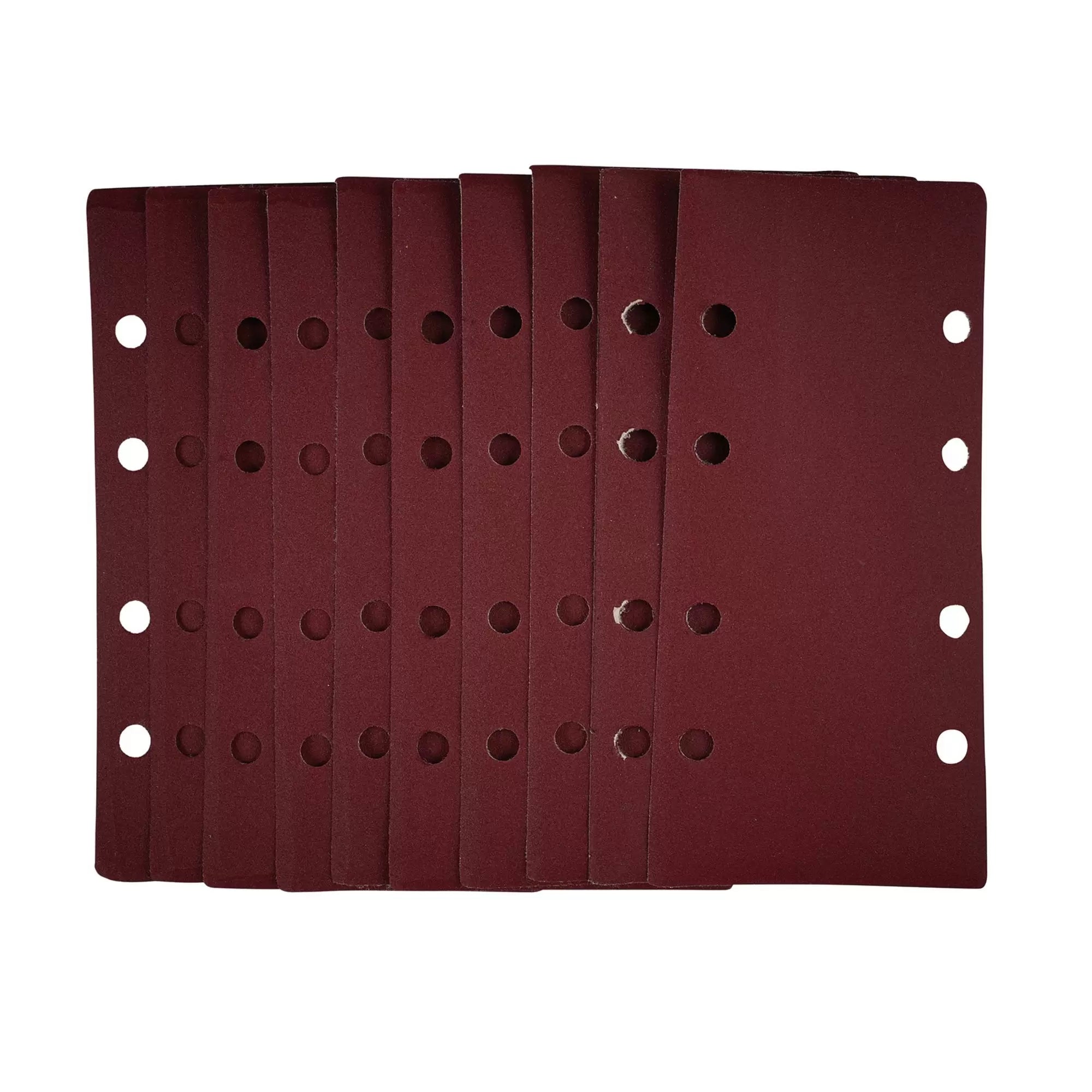 Draper Tools - 54873 - 1/3 Sanding Sheets with Hook and Loop, 93 x 190mm, 240 Grit (Pack of 10)