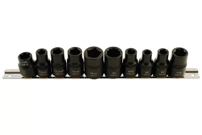 Laser - 5498 - Specialist Automotive Impact Socket Set 1/2"D 10pc