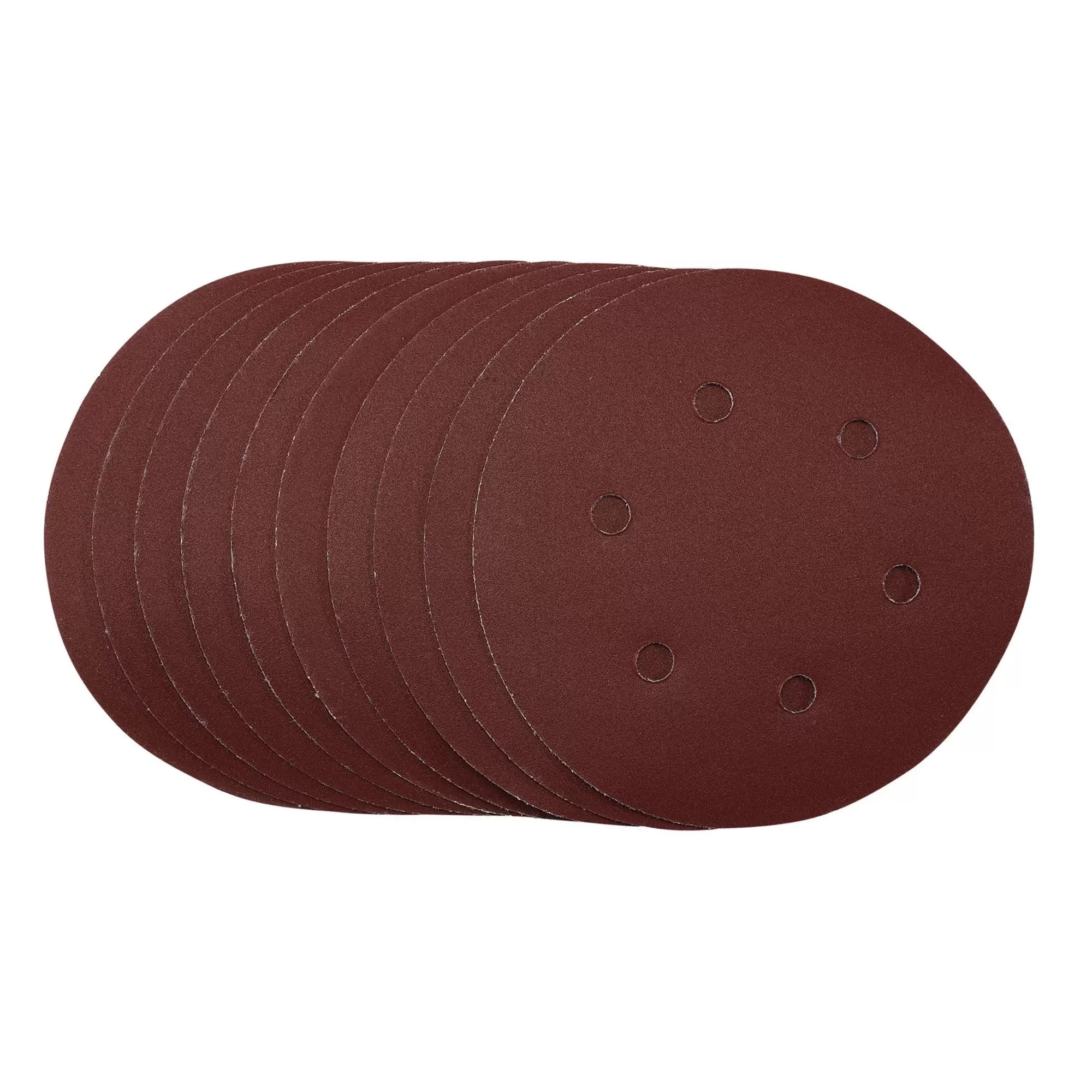 Draper Tools - 54991 - Sanding Discs, 150mm, Hook & Loop, 240 Grit, (Pack of 10)