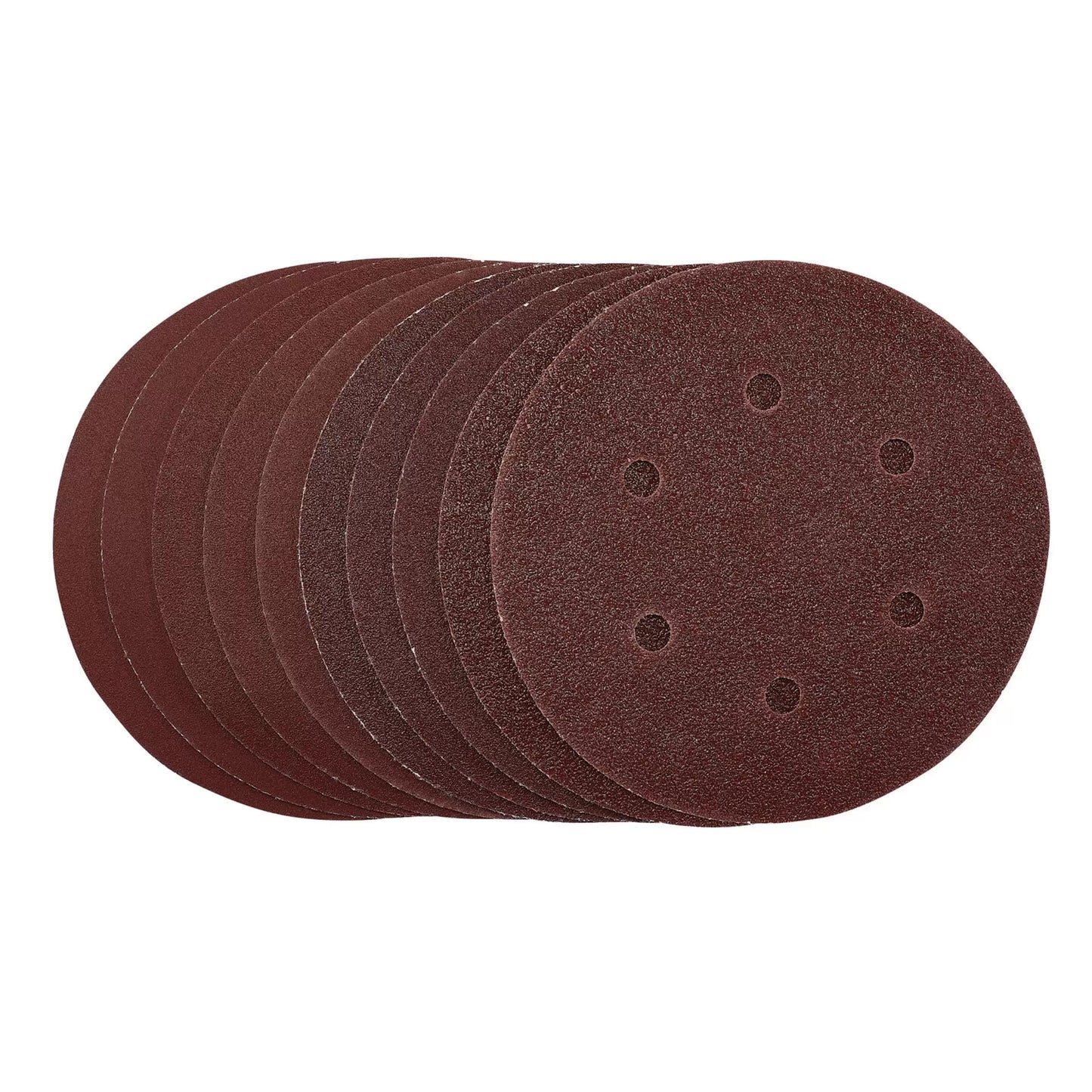 Draper Tools - 55069 - Sanding Discs, 150mm, Hook & Loop, Assorted Grit, (Pack of 10)